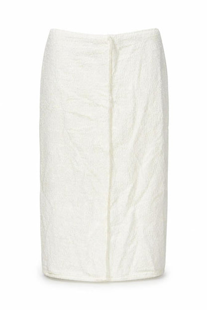 Marks and Spencer Women’s White Tweed High Rise Midi Skirt Size 14