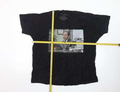 The Office Men's Black XL Graphic T-Shirt Cotton Short Sleeve
