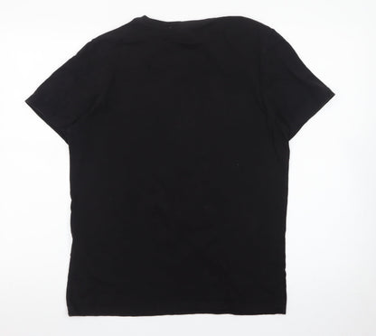Jack & Jones Originals Men's Black Regular Fit Cotton T-Shirt Size S