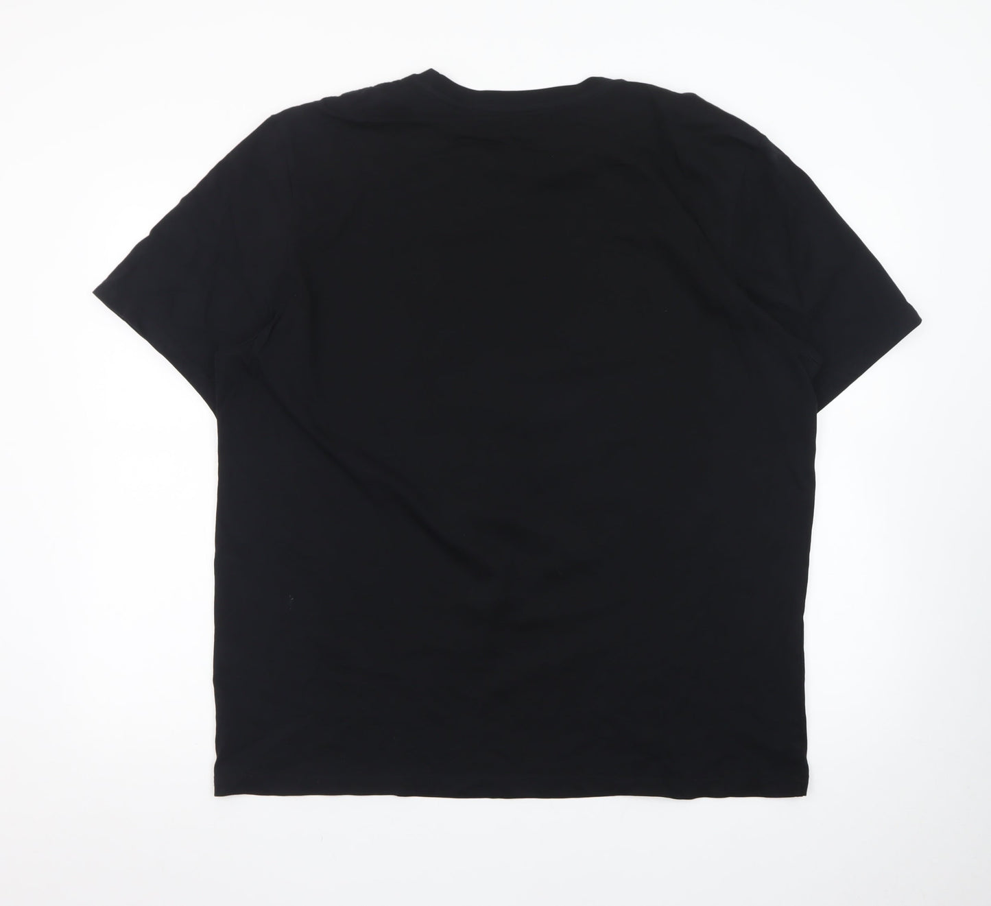 Next Men's Black XL Regular Fit Graphic Print Cotton T-Shirt
