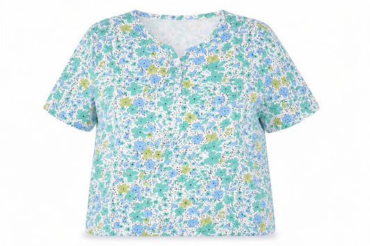 Honor Millburn Women's Multicoloured Floral Cotton T-Shirt Size 18-20