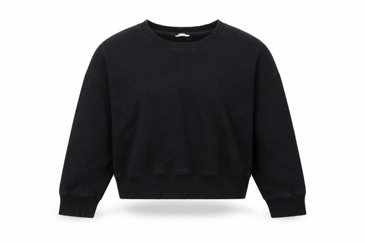 Hush Womens Black L Sweatshirt Crew Neck Pullover Casual Loungewear