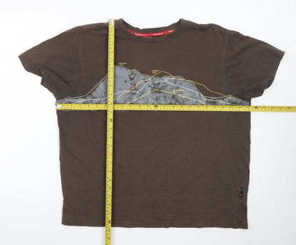 Trespass Mens Brown Quick Dry Outdoor Performance T-Shirt XL