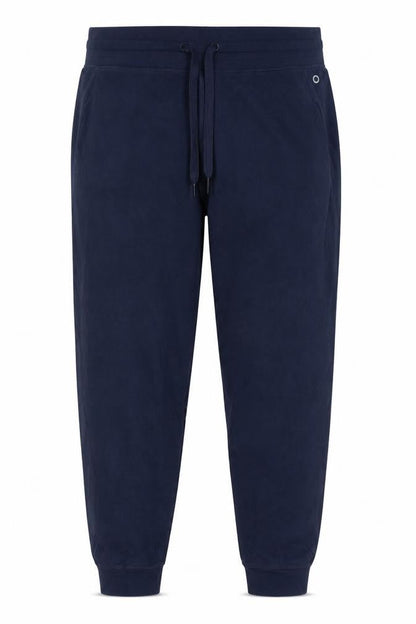 Marks and Spencer Men's Blue Cotton Joggers Size 16 Regular Fit
