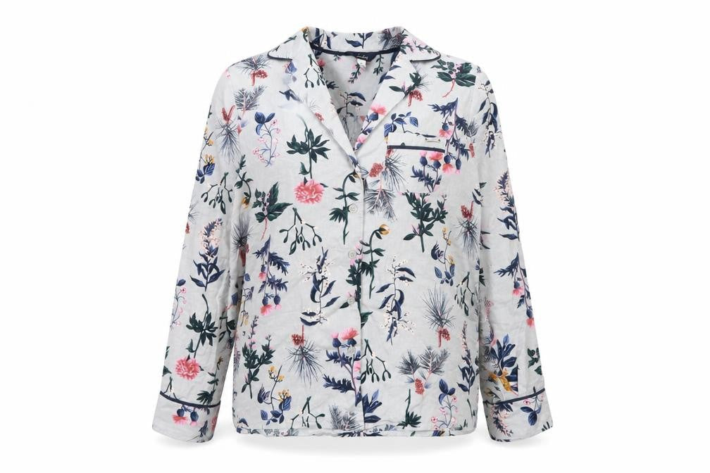 Joules Women’s Multicoloured Floral Cotton Button-Up Shirt S