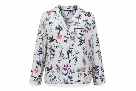 Joules Women’s Multicoloured Floral Cotton Button-Up Shirt S