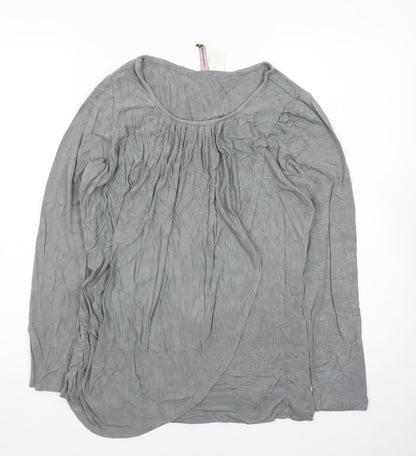 Mothers en Vogue Women Grey Maternity Tunic Blouse Size M