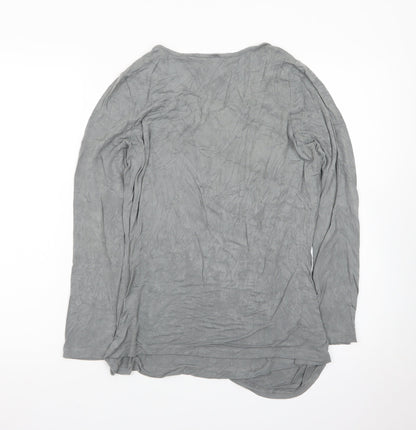 Mothers en Vogue Women Grey Maternity Tunic Blouse Size M