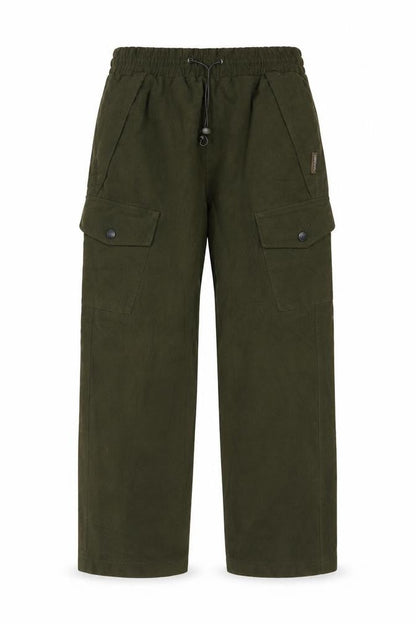 Jack Pyke Boys Green Cargo Trousers XL Elastic Waist Outdoor Pants