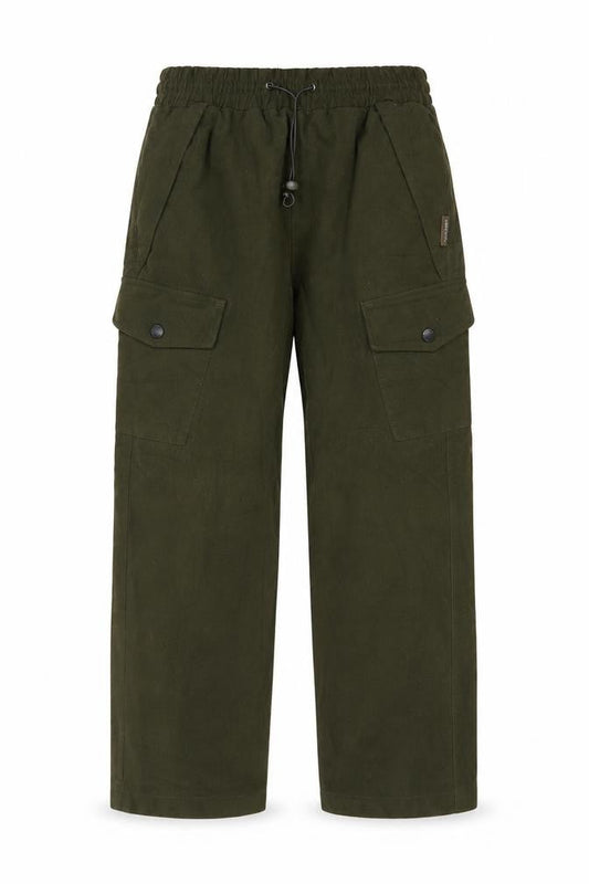 Jack Pyke Boys Green Cargo Trousers XL Elastic Waist Outdoor Pants