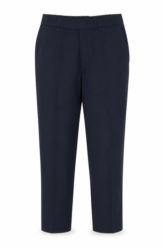 Lands' End Men's Blue Chino Trousers M Regular Fit Straight Leg