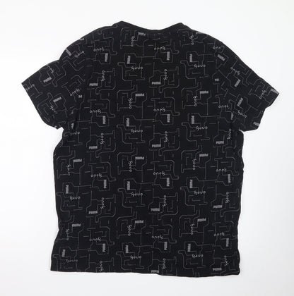 Puma Men's Black XL Graphic Print Crew Neck Short Sleeve T-Shirt