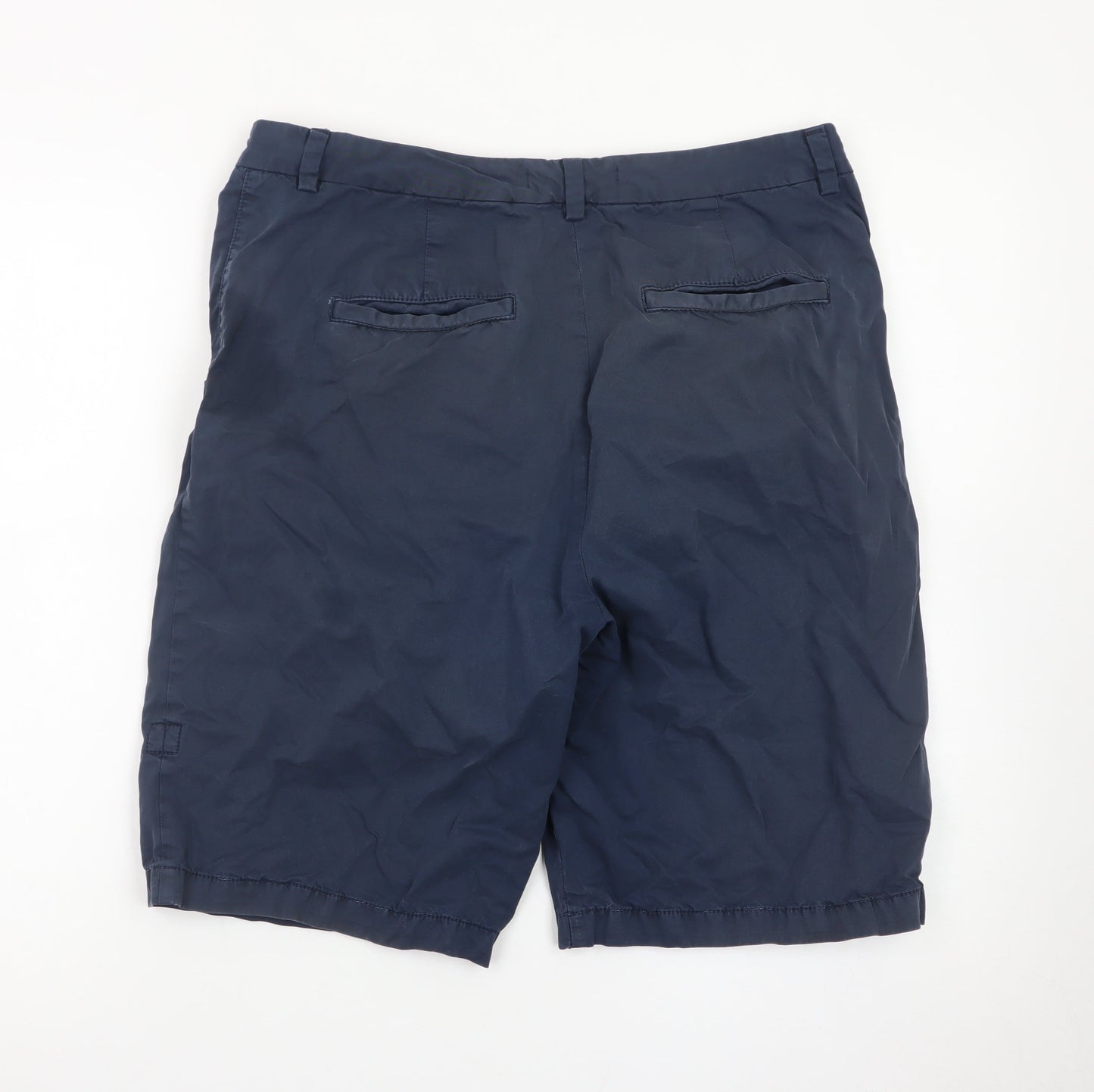 Marks and Spencer Women Blue Size 12 Chino Shorts
