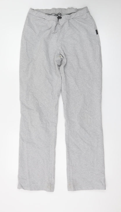 R-Collection Women's Grey Jogger Trousers Size M Cotton Blend