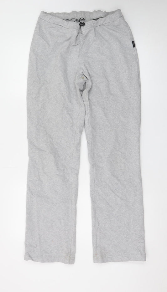 R-Collection Women's Grey Jogger Trousers Size M Cotton Blend