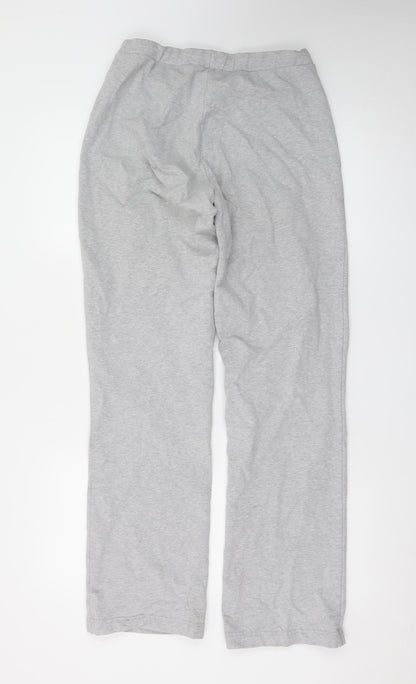 R-Collection Women's Grey Jogger Trousers Size M Cotton Blend