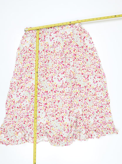 AND/OR Women’s Multicoloured Floral Midi Wrap Skirt Size 16