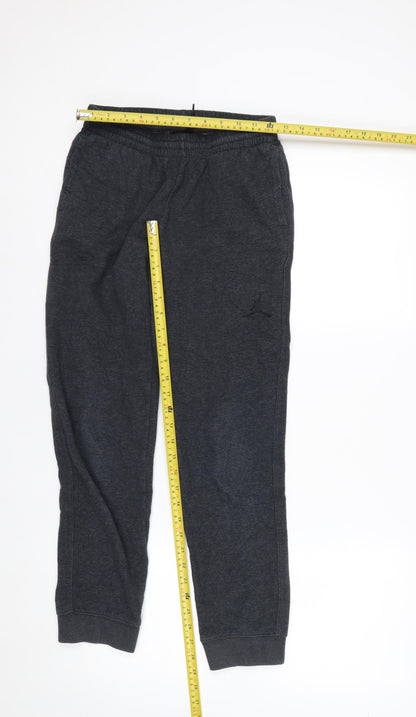Jordan Boys Grey 12-13 Years Jogger Sweatpants Activewear Trousers