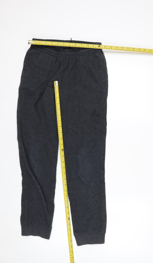 Jordan Boys Grey 12-13 Years Jogger Sweatpants Activewear Trousers