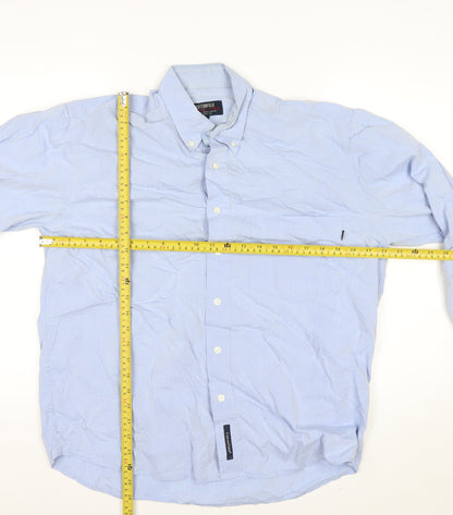 Cottonfield Men's Blue Button-Down Long Sleeve Casual Shirt M