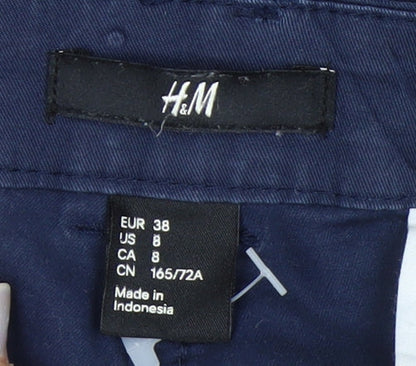 H&M Men's Blue Slim Fit Chino Trousers Size M 32x32