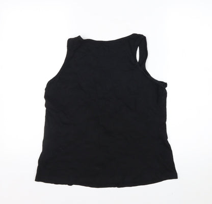 Esmara Women Black Beaded Scoop Neck Tank Top Size 14/16