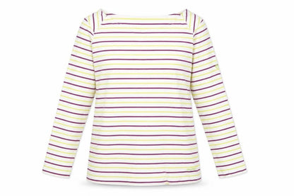 Craghoppers Women’s Multicoloured Striped Cotton Long Sleeve T-Shirt UK 14
