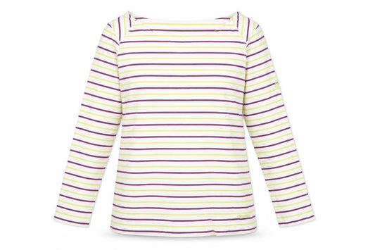 Craghoppers Women’s Multicoloured Striped Cotton Long Sleeve T-Shirt UK 14