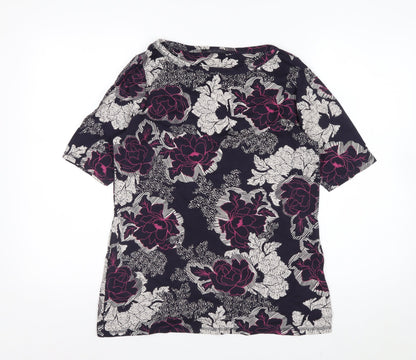 Marks and Spencer Women’s Multicoloured Floral Cotton Blouse Size 18