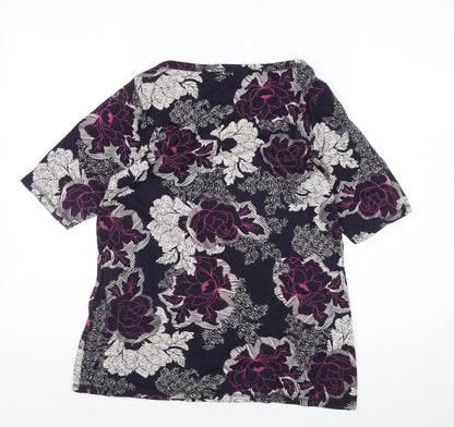Marks and Spencer Women’s Multicoloured Floral Cotton Blouse Size 18