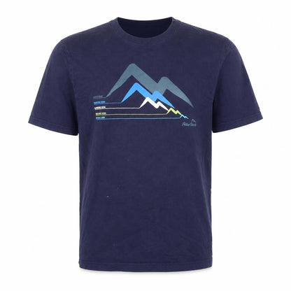 Peter Storm Men's Blue Graphic Mountain Cotton T-Shirt Size M