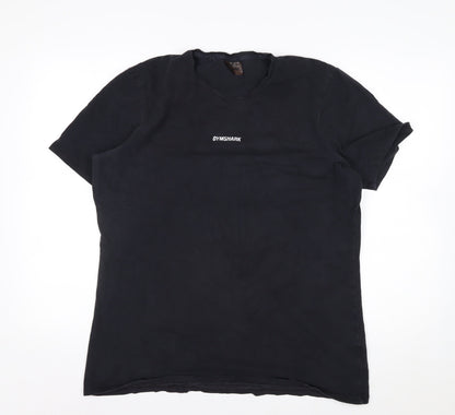 Gymshark Men's Black XL Slim Fit Cotton Stretch Training T-Shirt
