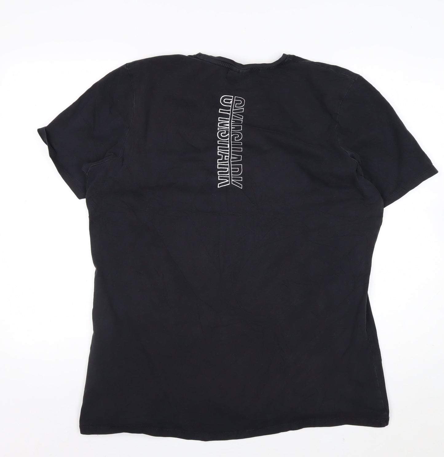 Gymshark Men's Black XL Slim Fit Cotton Stretch Training T-Shirt