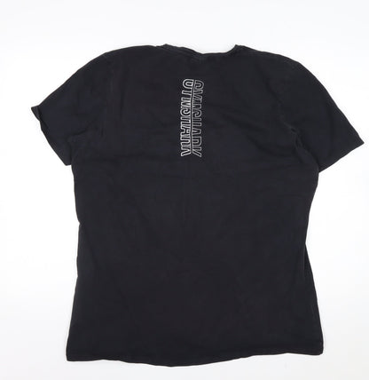 Gymshark Men's Black XL Slim Fit Cotton Stretch Training T-Shirt