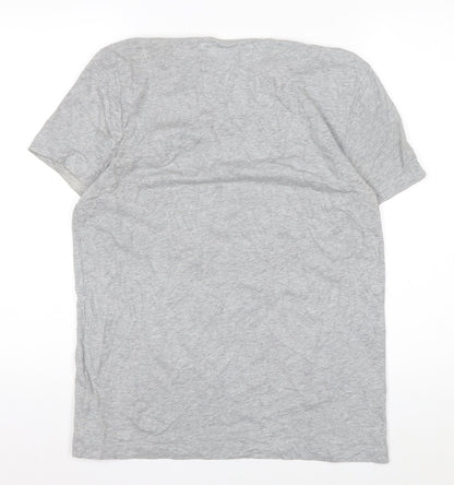 Tommy Hilfiger Men's Grey Crew Neck Cotton T-Shirt Size M