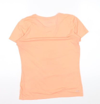 Adidas Womens Orange Climalite Prime Tee M Moisture Wicking T-Shirt