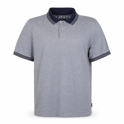 Ted Baker Men's Grey Polo Shirt Size L Modal Blend Short Sleeve