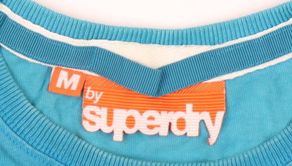 Superdry Men's Blue Crew Neck Graphic Print T-Shirt Size M
