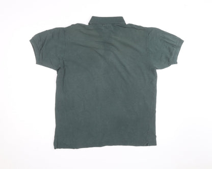 Lacoste Men's Green Classic Fit Cotton Polo Shirt Size L