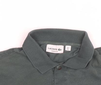 Lacoste Men's Green Classic Fit Cotton Polo Shirt Size L