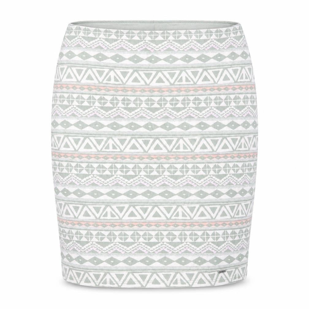 Hollister Womens Green Aztec Stretch Jersey Pencil Skirt L