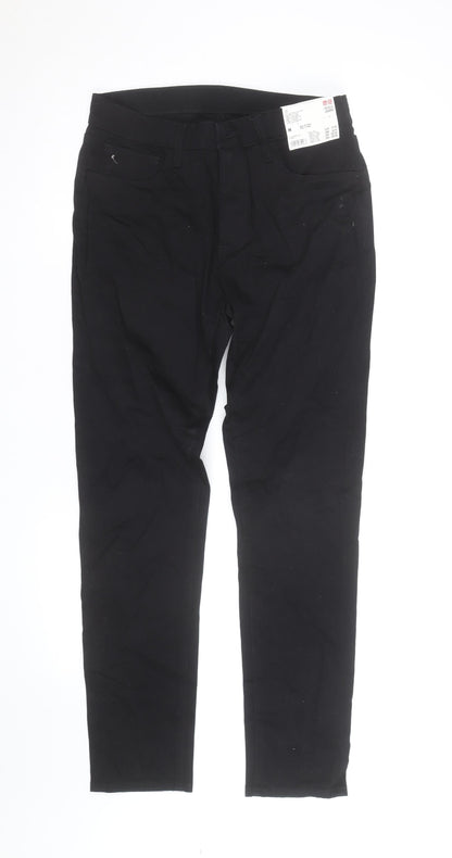 Uniqlo Men Black Slim Jeans Trousers Size M Cotton Blend