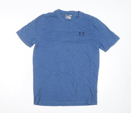 Under Armour Men Blue HeatGear T-Shirt Size S Loose Fit