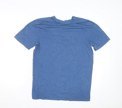 Under Armour Men Blue HeatGear T-Shirt Size S Loose Fit