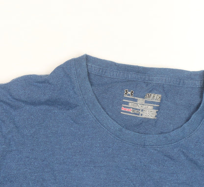 Under Armour Men Blue HeatGear T-Shirt Size S Loose Fit