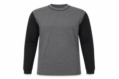 Hollister Men's Grey Waffle-Knit Long Sleeve Pullover Jumper XL