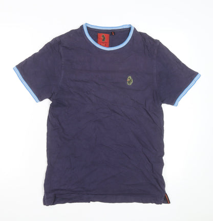 Luke 1977 Men's Blue Crew Neck Cotton T-Shirt Size M