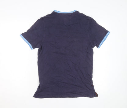 Luke 1977 Men's Blue Crew Neck Cotton T-Shirt Size M