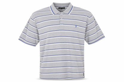 French Connection Men’s Grey Striped 3XL Polo Shirt