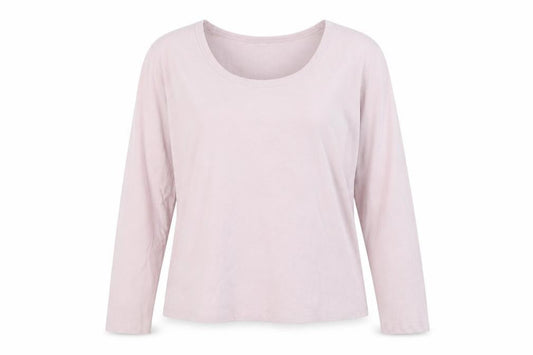 Laura Ashley Womens Pink Long Sleeve Cotton Jersey T-Shirt UK16